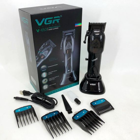 Бритва для бороды VGR Hair Clipper V-653 Voyager | Триммер беспроводной | QU-828 Беспроводная электробритва | Зображення 8