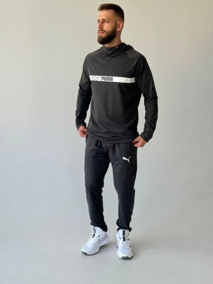 Костюм з худі Puma темно-сірий | Зображення 4