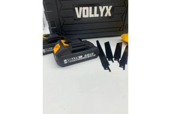 Портативная аккумуляторная сабельная пила лобзик 48V 2АКБ YELLOW | Зображення 2