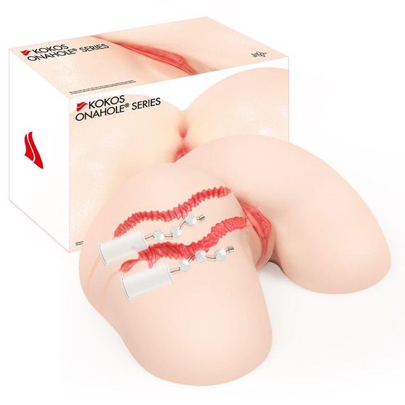 Мастурбатор Kokos 004 Vailla ONAHOLE Real Hips 2WayPlus з вібрацією та масажем Sex Aura | Зображення 9