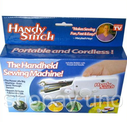 Ручная швейная машинка Handy Stitch ∙ Портативная домашняя мини-машинка для быстрого шитья | Зображення 4