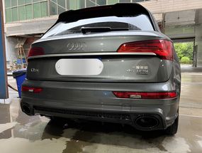 Задній дифузор з насадками QRS-Style для Ауди Q5 2008-2017 рр