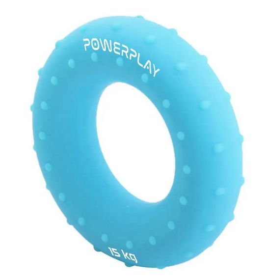 Еспандер кистьовий силіконовий PowerPlay PP-4338 Hand Grip Light 15 кг Блакитний (PP_4338_Blue_15kg) | Зображення 2