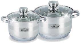 Набір каструль Bohmann BH-04-275, 4 предмети нержавіюча сталь, для індукції