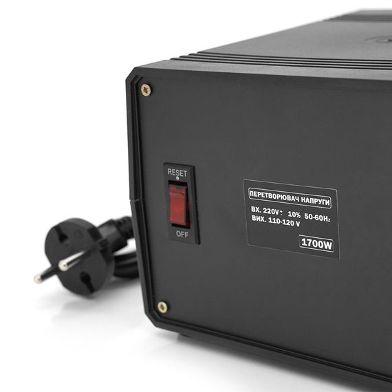 Перетворювач напруги понижуючий MERLION PN-1700, Input 220 V/Output 110V, 1700W | Зображення 1
