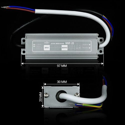 Блок живлення DC12 20W WBP-20-12 1,7А герметичний Professional | Зображення 4