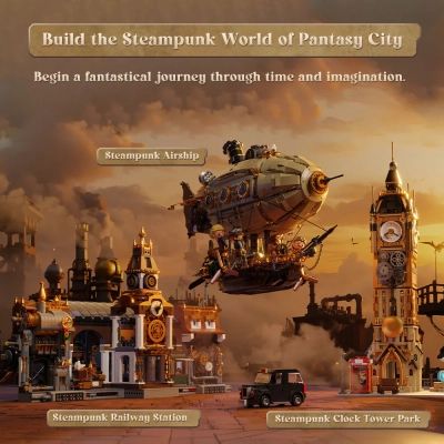 Конструктор Pantasy Original Дирижабль Steampunk (85021) | Зображення 5