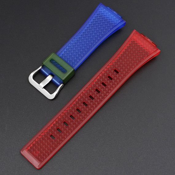 Ремінець для Casio G-Shock GA-100/110 Transl-Red-Blue SI | Зображення 1