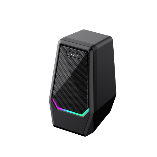 Акустична система 2.0 стерео HV-SK768 10W USB з підсвічуванням чорний Havit | Зображення 4