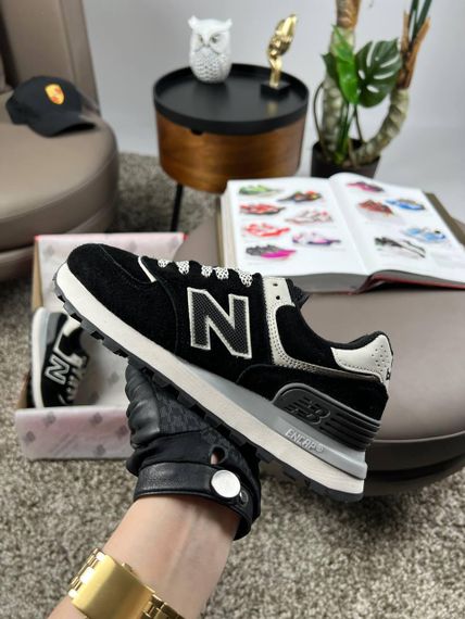 Женские кроссовки 574 x Stone Island Black White В3593 40 | Зображення 5