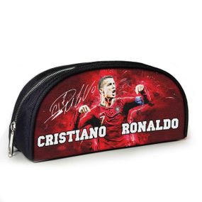 Пенал шкільний з принтом Кріштіану Роналду 23х10х8 см дитячий для дівчинки, хлопчика (3907)