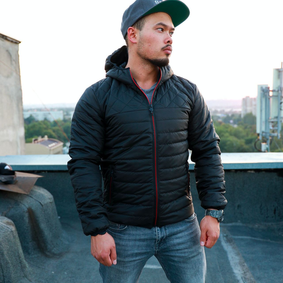 Куртка Хот красная змейка чёрный XL | Зображення 1