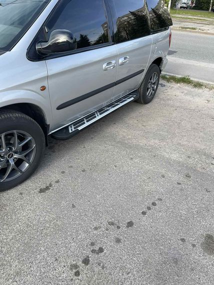 Боковые пороги Sunrise (2 шт., алюминий) для Chrysler Voyager 2001-2007 гг