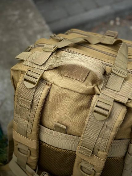 Тактичний рюкзак військовий койот з прапором Сша Usa штурмовий армійський рюкзак 45 Л | Зображення 6