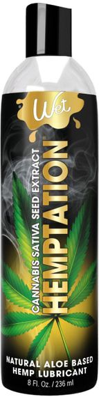 Розпродаж!!! Лубрикант з екстрактом канабісу Wet Hemptation 236 мл (срок 06.03.2026) sexstyle
