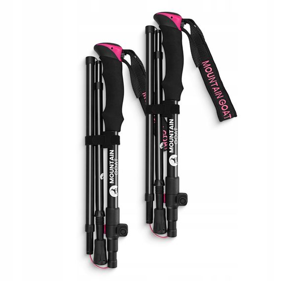 Трекінгові палиці Mountain Goat Pro+ 43-130 см Black/Pink (P-5905973404662) | Зображення 9
