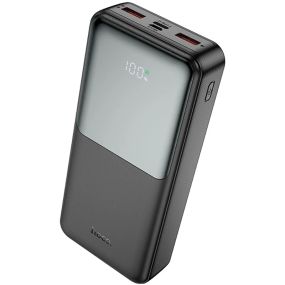 Павербанк J136A 20000mAh 22.5W QC3.0 PD3.0 — зовнішній акумулятор з 3 портами USB + Type-C, швидка зарядка для смартфонів