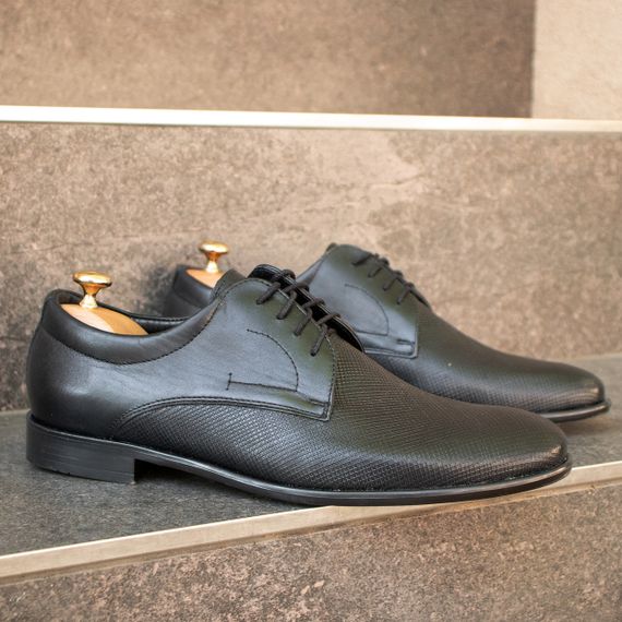 Черные мужские туфли из Польши 39 размер | Зображення 4