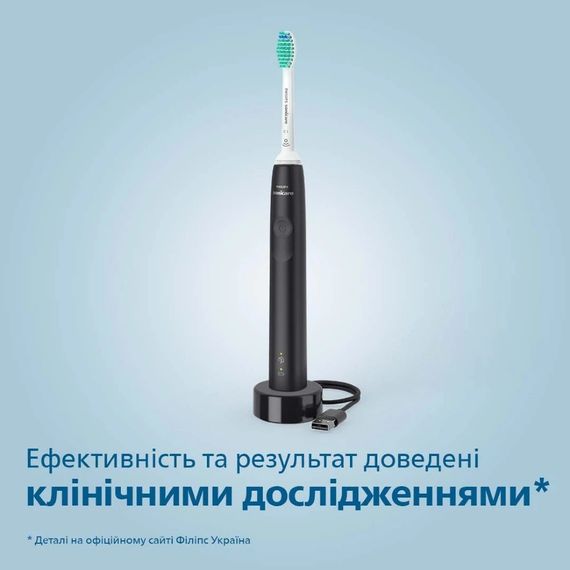 Електрична зубна щітка Philips Sonicare HX3671/14 Gemini (серія 3100) Black | Зображення 8