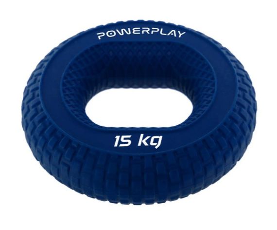 Еспандер кистьовий силіконовий PowerPlay PP-4333 Hand Grip Light 15 кг Синій (PP_4333_Blue_15kg) | Зображення 3