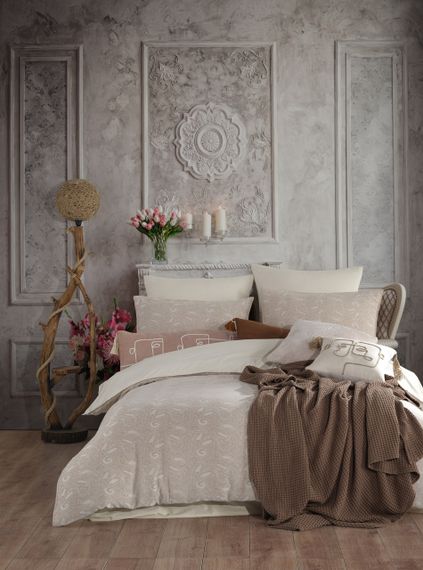 Постільна білизна Prima Casa Stonewashed 200 х 220 см Wrap Coffee