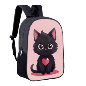 Рюкзак дитячий з котом 34х27 см, ранець міський з котиком для хлопчика, дівчинки (00488)