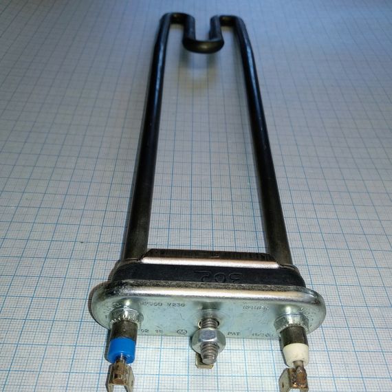 Тен 2000w L-295 для пральної машини Indesit, без отвору з бортом.Thermowatt(Італія) | Зображення 4