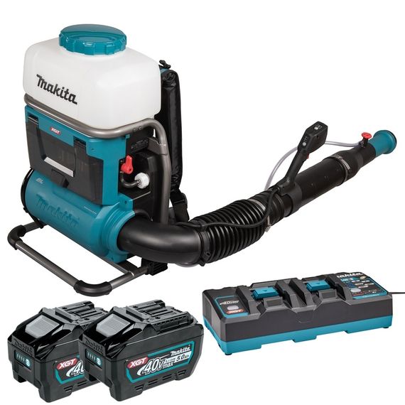 Обприскувач ранцевий акумуляторний Makita PM001GT202 (15 л, 180-1400 мл/хв, 64 м/с, 14.3 м³/хв, BL, XGT)