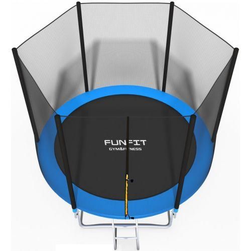 Батут Funfit 8ft (252см) синий с внешней сеткой | Зображення 2