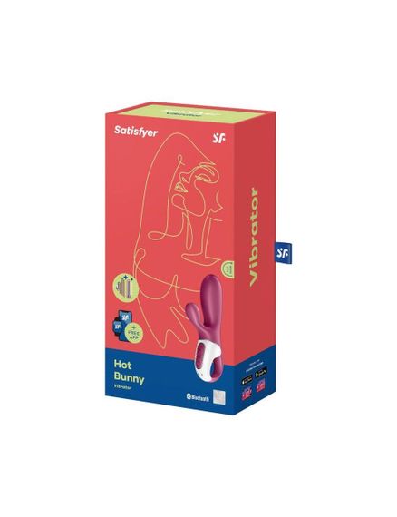 Смарт вібратор-кролик Satisfyer Hot Bunny: Підігрів, керування через додаток, подвійна стимуляція | Зображення 4