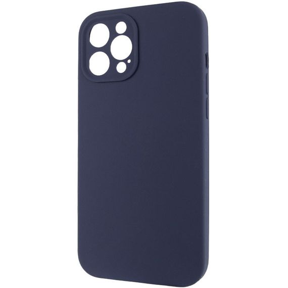 Чохол Silicone Case Full Camera Protective (AA) NO LOGO для Apple iPhone 12 Pro Max (6.7") Темно-синій / Midnight blue | Зображення 2