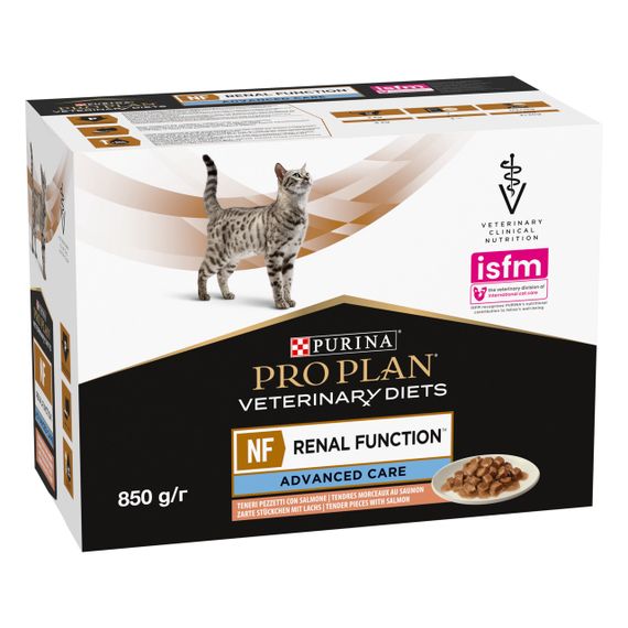 Вологий корм для котів з захворюваннями нирок з лососем Purina Veterinary Diets NF Renal 85 гр х 10 шт | Зображення 1