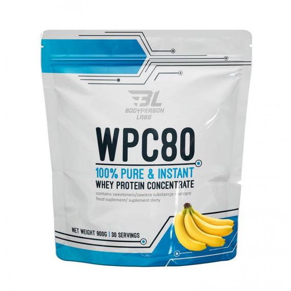 Протеин Bodyperson Labs WPC80 900 g (Banana)