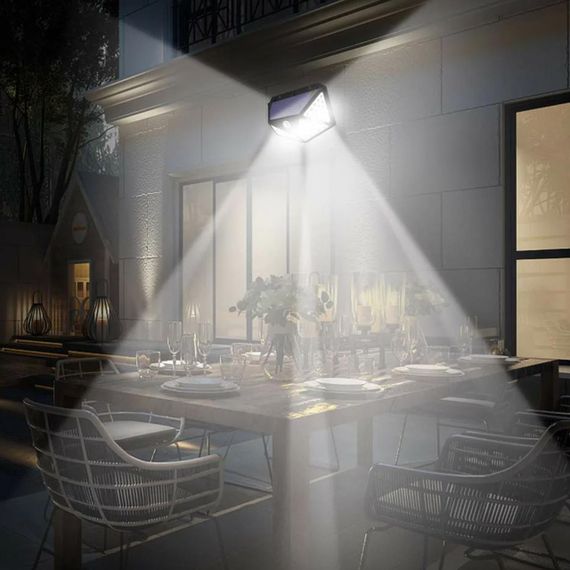 Вуличний ліхтар на сонячній батареї BL CL 100, з датчиком руху / Навісний світлодіодний світильник на вулицю | Зображення 1