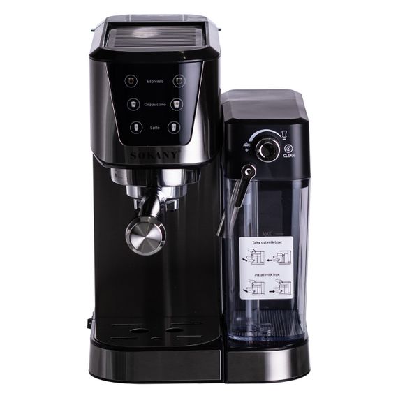 Кавоварка рожкова 3в1 з капучинатором 1350 Вт  бак 1 л Sokany SK-04027 | Зображення 1