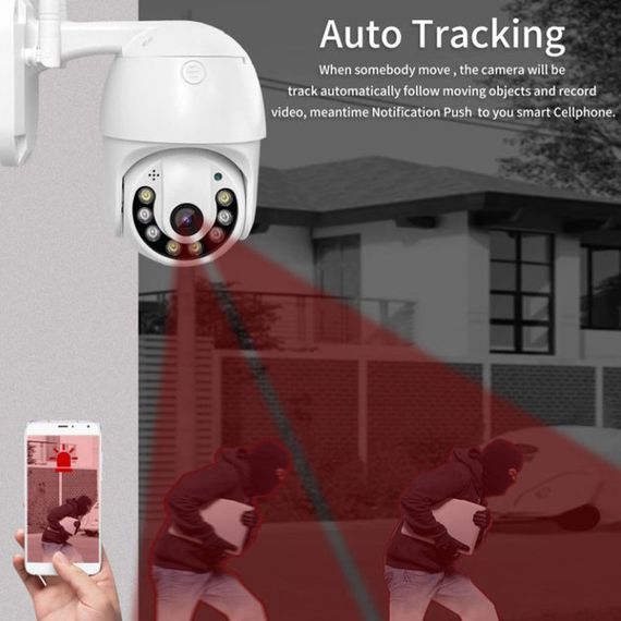 Камера видеонаблюдения IP всепогодная поворотная UKC CAMERA v380 C6 IP 1080p 2.0 mp уличная | Зображення 5