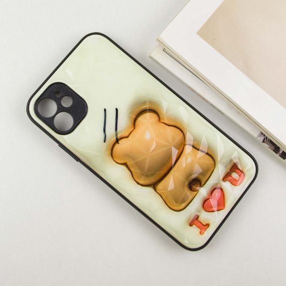 TPU+PC чохол Prisma Fluffie для Apple iPhone 11 (6.1") Bear | Зображення 2