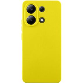 Чохол TPU GETMAN Liquid Silk Full Camera для Xiaomi Redmi Note 13 4G Жовтий / Flash