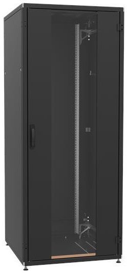 Шкаф ZPAS 19&quot; 42U 800x1000, стекл.дверь WZ-IT-428010-69AA-4-161-FP, черный (IT-428010-69AA-4-161-FP)