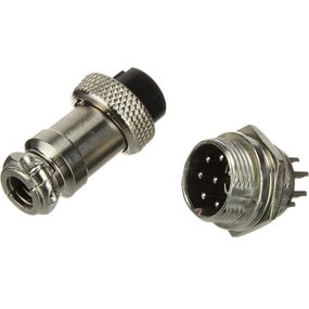 Штекер + разъем пара питания GX16-6P MIC336 MIC326