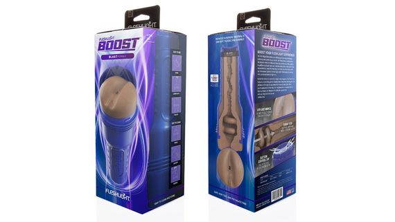 Мастурбатор попа в колбі Fleshlight Boost Blast Female, коричневий Sex Aura | Зображення 5