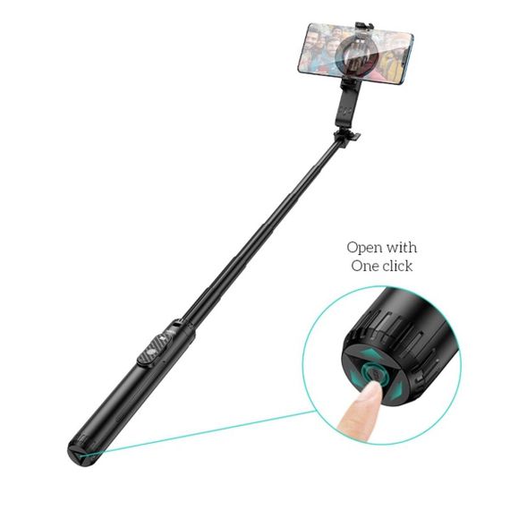 Селфі-монопод HOCO K25 Sherkhan magnetic aluminum alloy live broadcast holder Black | Зображення 5