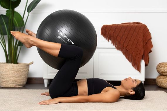 Мяч для фитнеса (фитбол) Павер систем PS-4012 Ø65 cm PRO Gymball Black | Зображення 8