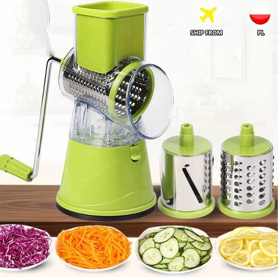 Овочерізка на присоску KITCHEN MASTER, ручний мультислайсер для нарізування овочів і фруктів | Зображення 2