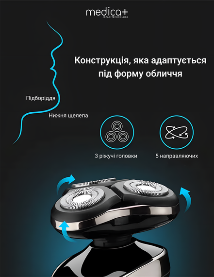 Електробритва 4в1 MEDICA+ SHAVER 4v1 (Японія) | Зображення 8