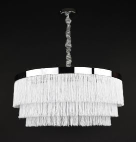 Люстра підвісна на 4 лампочки 27869 Хром 40-70х60х60 см.