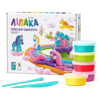 Набор для творчества Lipaka пластилина Радужные единороги (15028-UA01) | Зображення 1