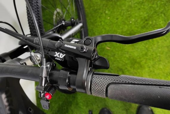 Велосипед горный 29" Crosser Solo рама 21", 1x12 L-TWOO AX, гидравлика Shimano MT200, воздушная вилка Зеленый | Зображення 4