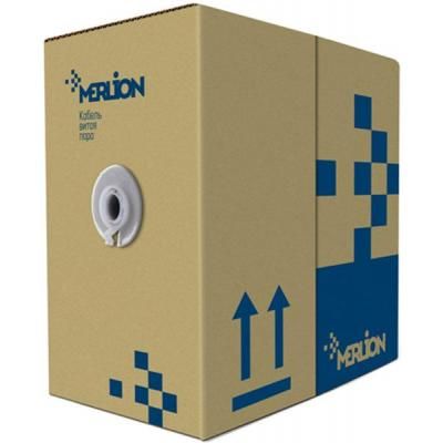 Кабель сетевой Merlion UTP 305м КНП (4*2*0,50) 4Р 24AWG [СCA] Black (03493) | Зображення 1