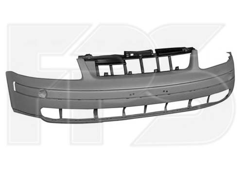 Бампер передний VW Passat B5 97-00, черный, без спойлера (FPS) 3B0807217